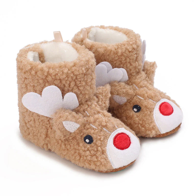 Weihnachtshausschuhe für Kinder - Süße Rentier & Santa Designs