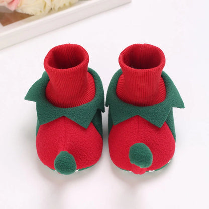 Weihnachtshausschuhe für Kinder - Süße Rentier & Santa Designs