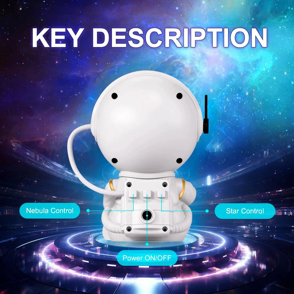 Astronaut Sternenlicht Projektor