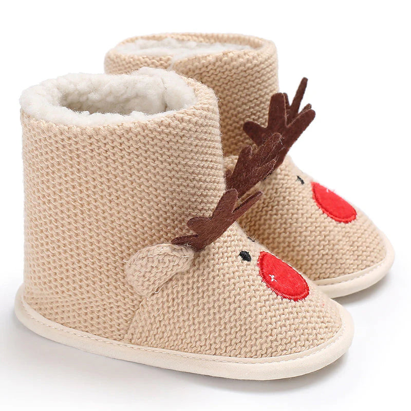 Weihnachtshausschuhe für Kinder - Süße Rentier & Santa Designs