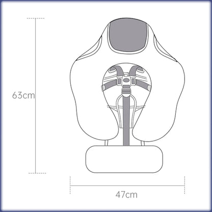 Baby Schwimmring mit Dach – Schwimmhilfe mit Sicherheitsgurt & UV-Schutz