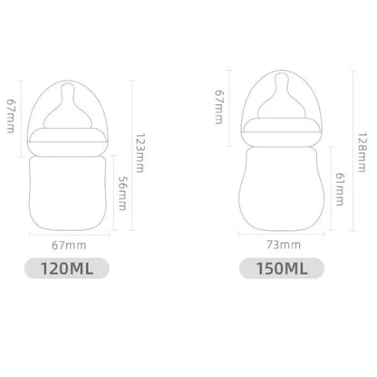 Babyflasche mit Weichem Sauger – BPA-freie Anti-Kolik Flasche für Neugeborene
