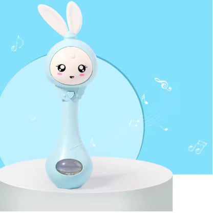 Süßes Baby-Beißspielzeug – Hasen-Design mit bunten Perlen für Zahnung