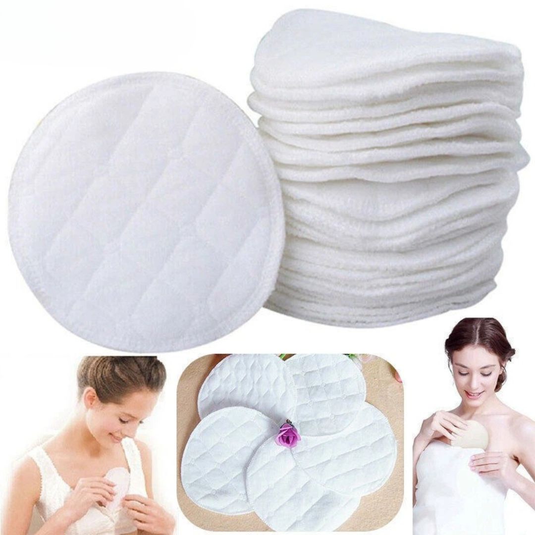 Wiederverwendbare Stilleinlagen aus Baumwolle – Waschbare Brustpads für Stillende