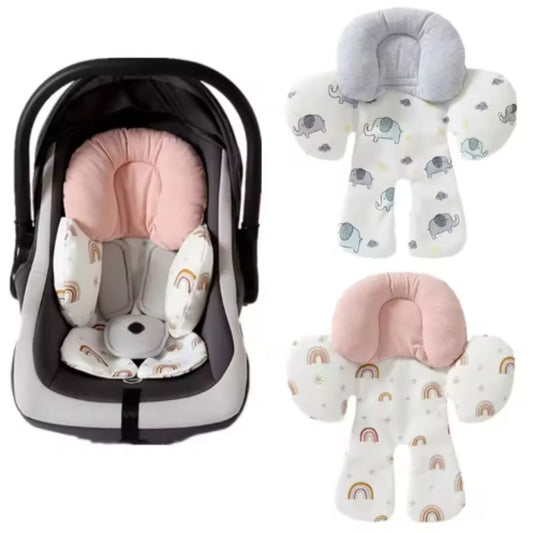 Baby Sitzverkleinerer mit Kopfstütze – Weiches Kissen für Babyschale & Kinderwagen