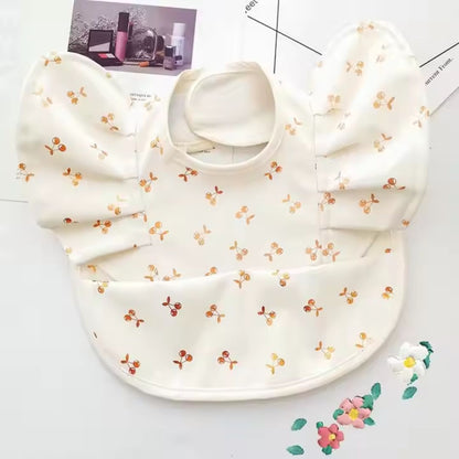 Baby Lätzchen mit Ärmeln – Wasserdichtes Esslatz mit Auffangtasche