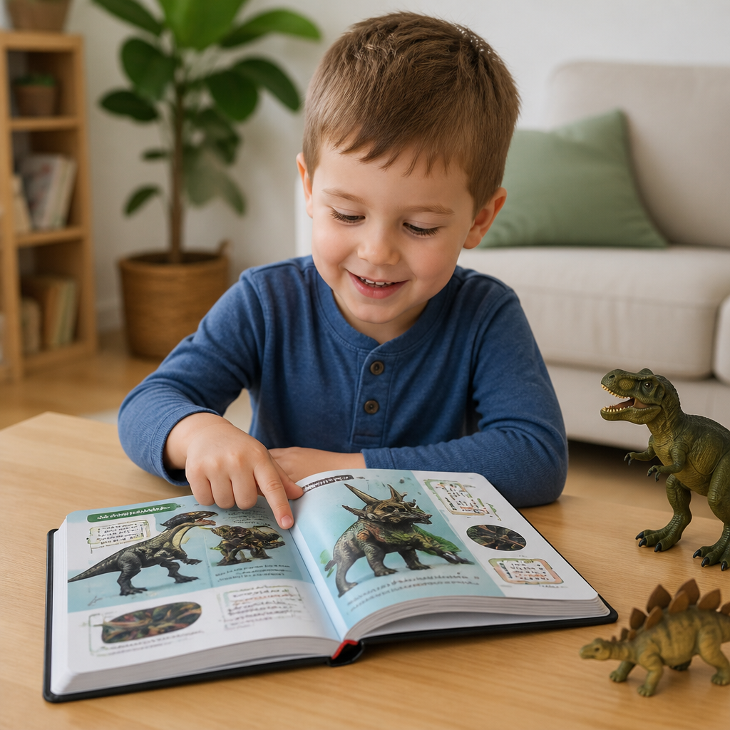 Interaktives sprechendes Dinosaurier-Enzyklopädie-Buch