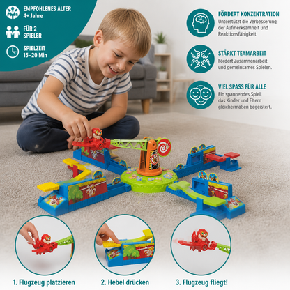 Interaktives Flugzeug-Brettspiel – Spannendes Mehrspieler-Familienspiel