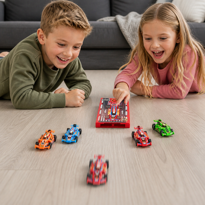 Mini-Rennwagen-Katapult im Taschenformat