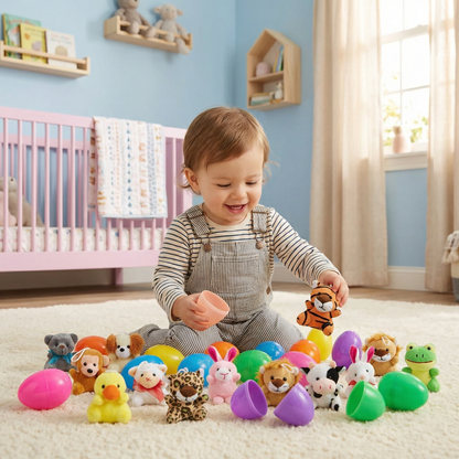 Ostereier-Überraschungsset mit Plüschtieren – Gefüllte Eier für Kinder