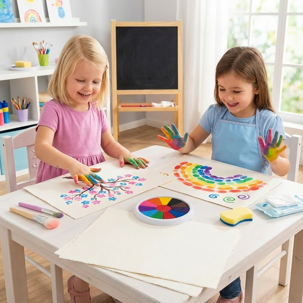 Fingerfarben Zeichenset für Kinder