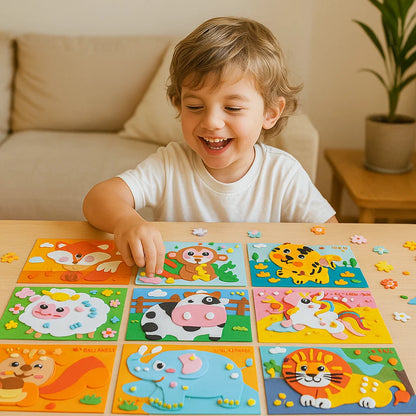 Kreatives Sticker Bastel Set für Kinder