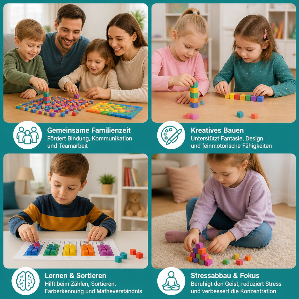 Kreative sensorische Klebewürfel – Sticky Cubes