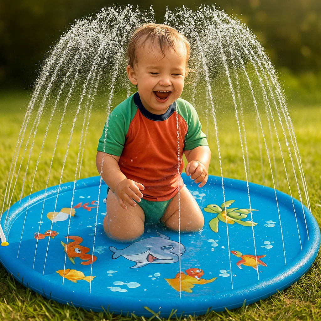 Kinder Pool mit Wasserfontänen