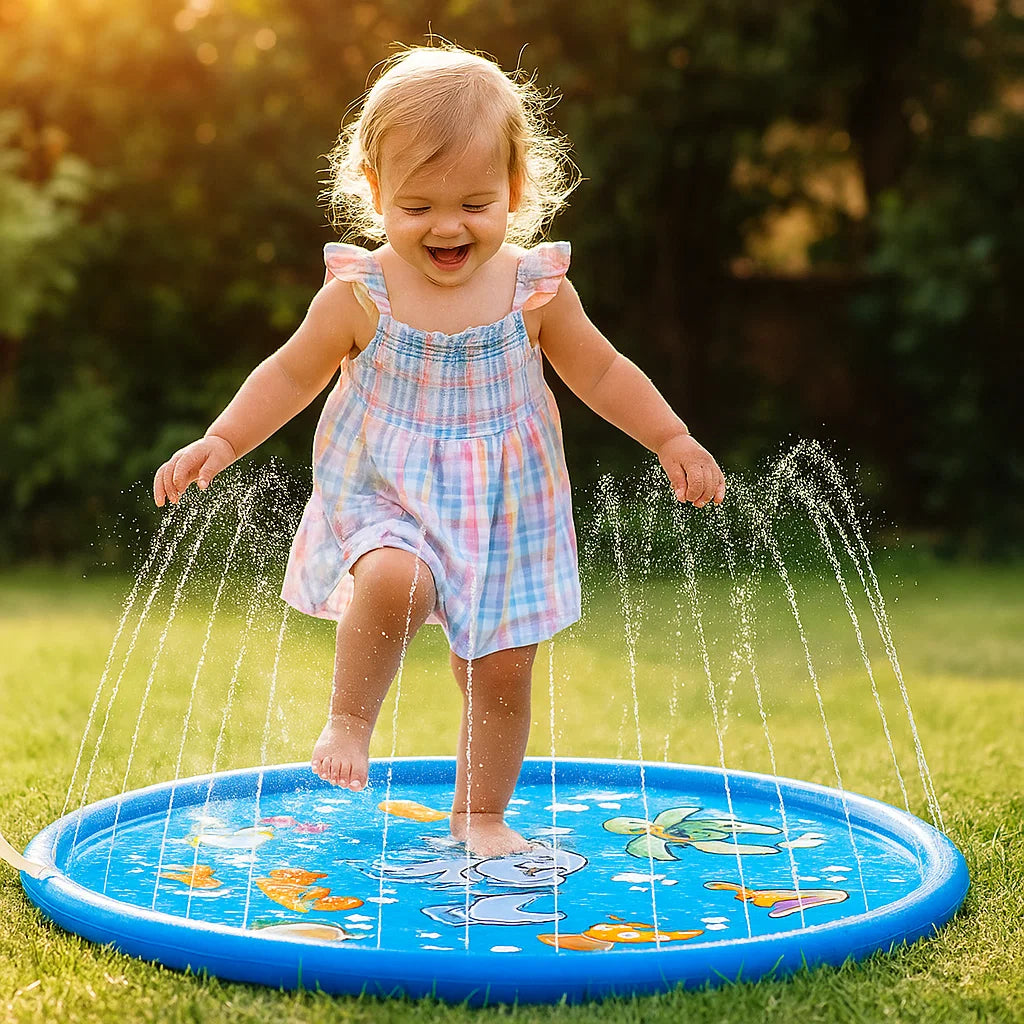 Kinder Pool mit Wasserfontänen