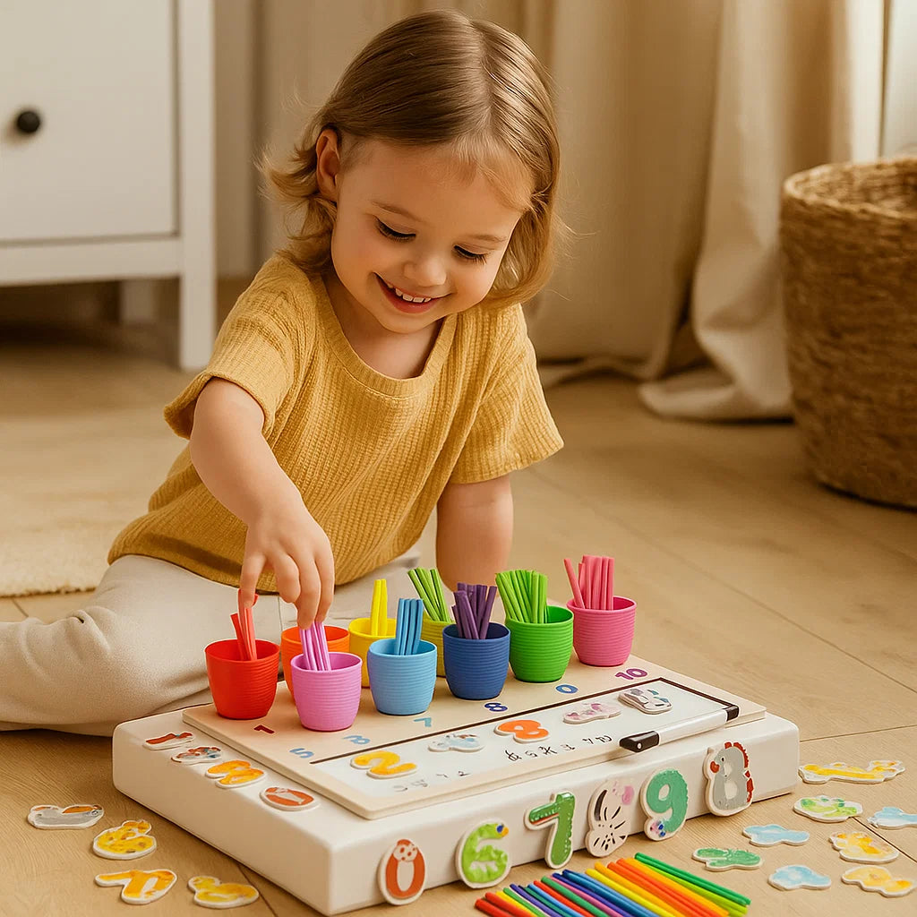 Mathematisches Zahlen und Farben Lern Set für Kinder
