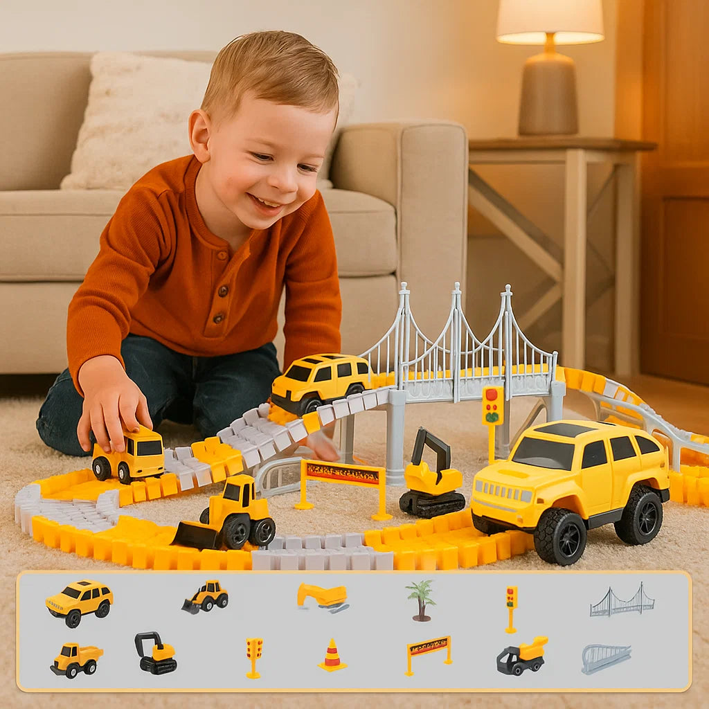 Abenteuer Rennstrecke mit Spur Autos