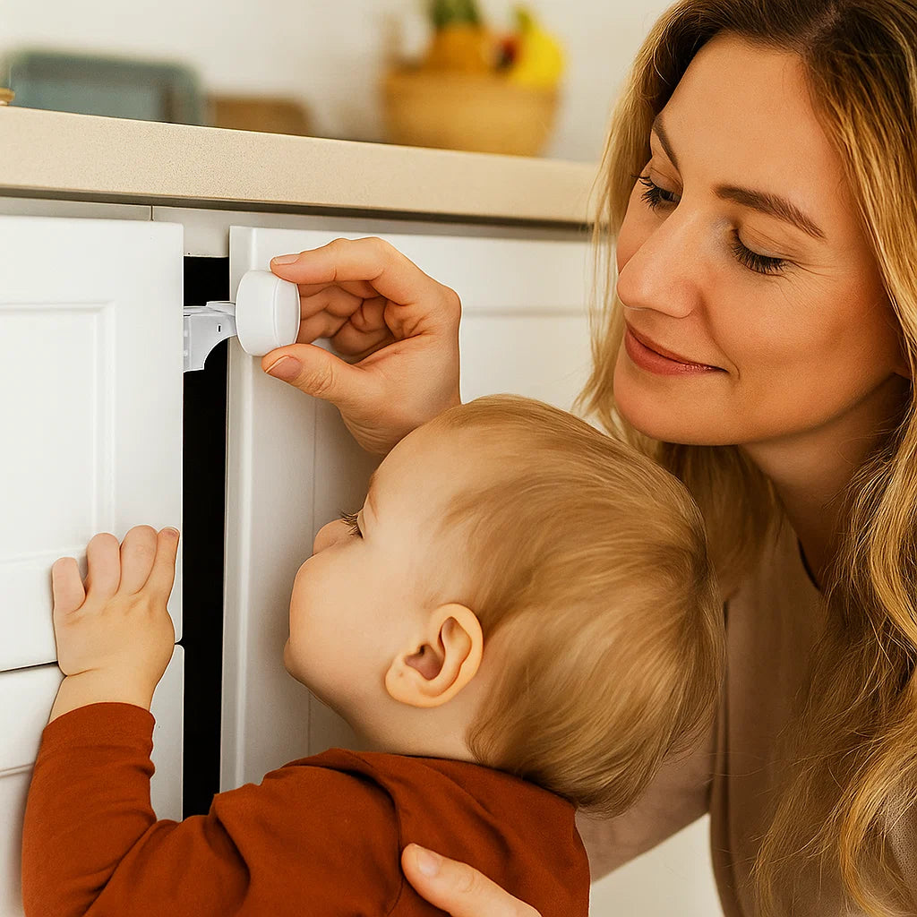 Magnetisches Kindersicherungs Schrank und Türen Set