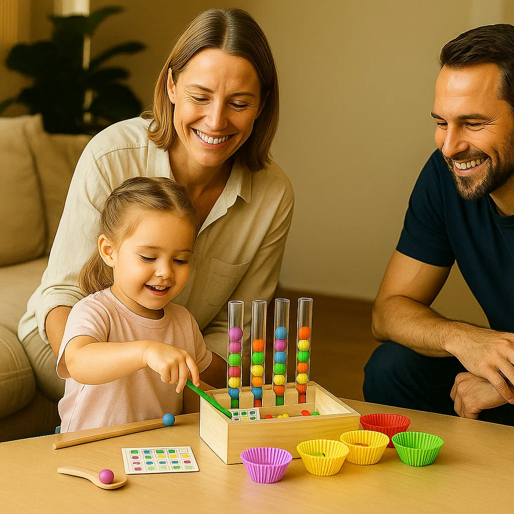 Montessori Reagenzglas Farben und Zahlen Spiel- und Lernset
