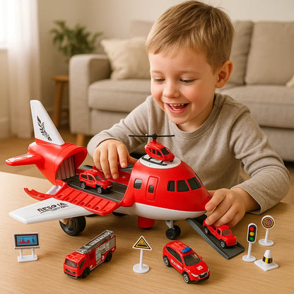 Flugzeug und Fahrzeug Spiel Set
