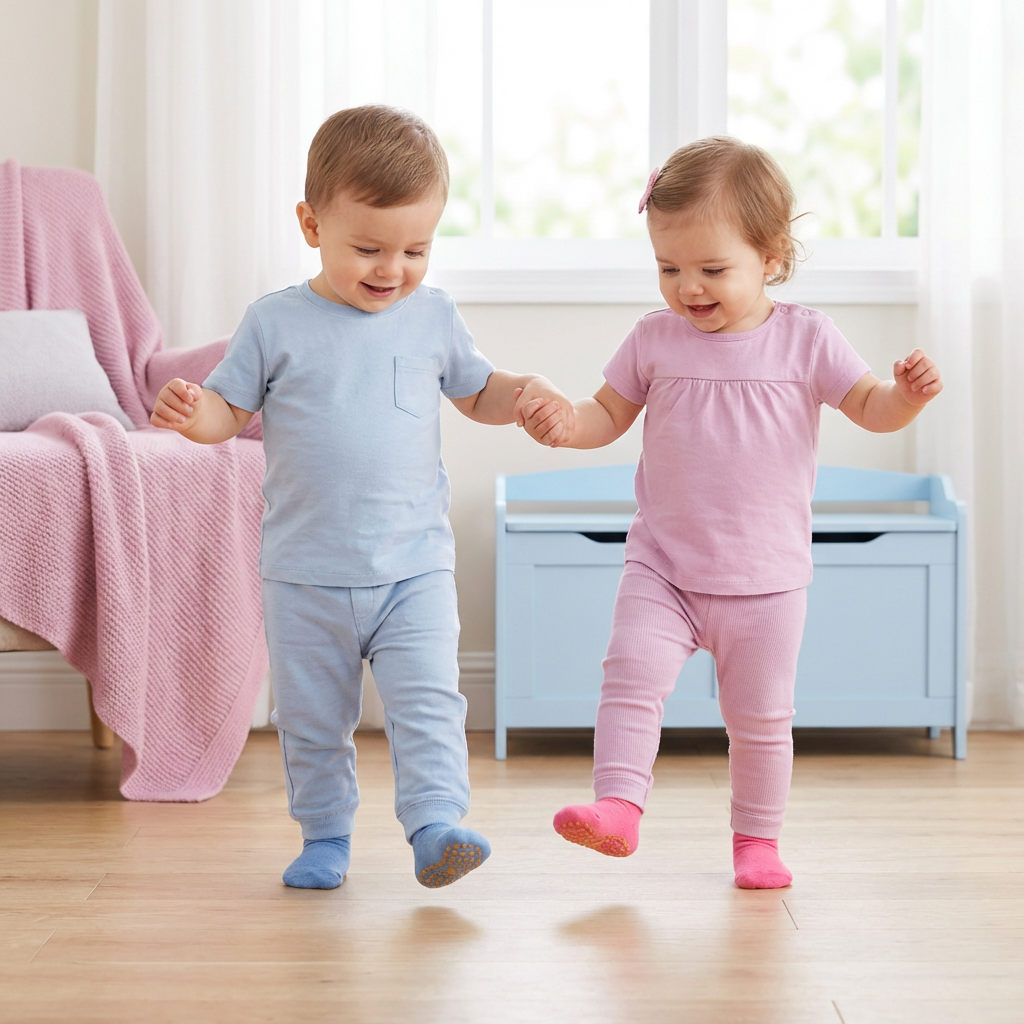 Sichere Anti-Rutsch Socken Schuhe für Kinder