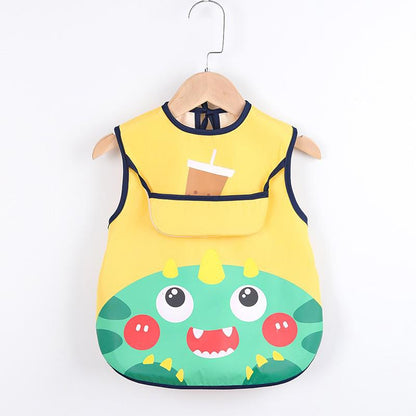 Baby-Schürze mit Taschen für Malen und Essen