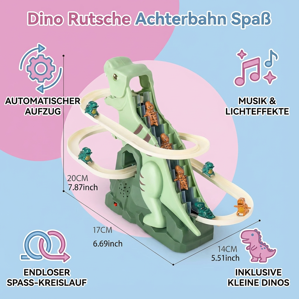 Dino Rutsche Achterbahn Spaß
