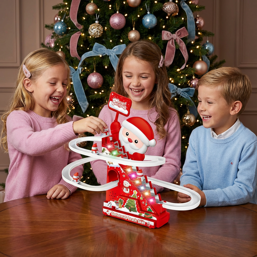 Weihnachtsmann Rutsche Achterbahn Spaß