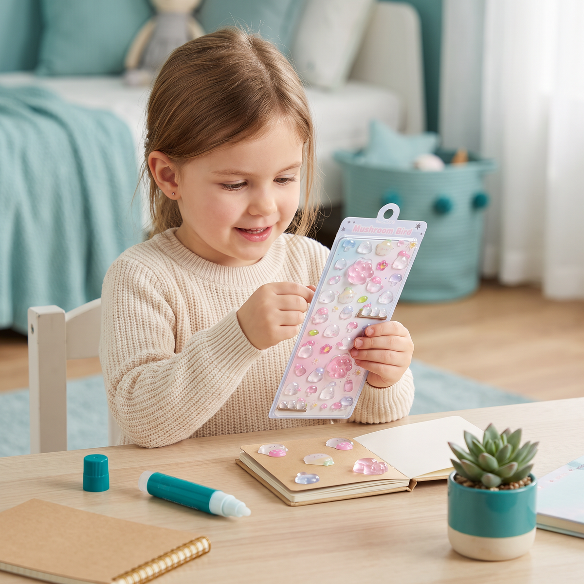 3D-Pfoten-Sticker – Niedliche weiche Puffy-Sticker für Kinder