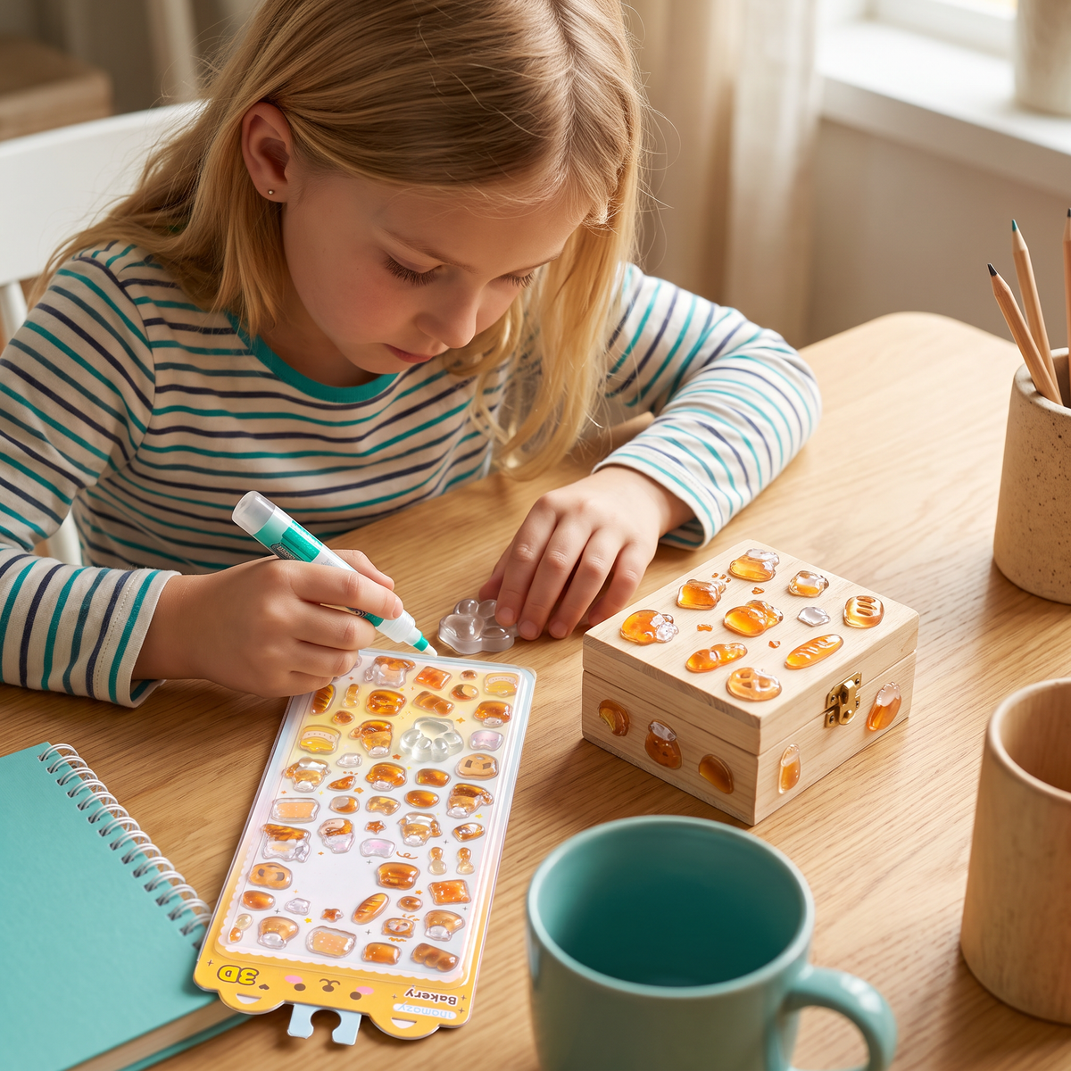 3D-Pfoten-Sticker – Niedliche weiche Puffy-Sticker für Kinder