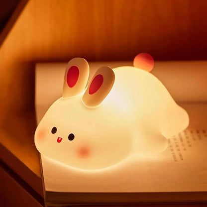 Kuscheliges Nachtlicht für Kinder | Sanftes LED-Licht mit Timer und Tierdesign