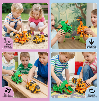 Transformierende Dinosaurier Autos