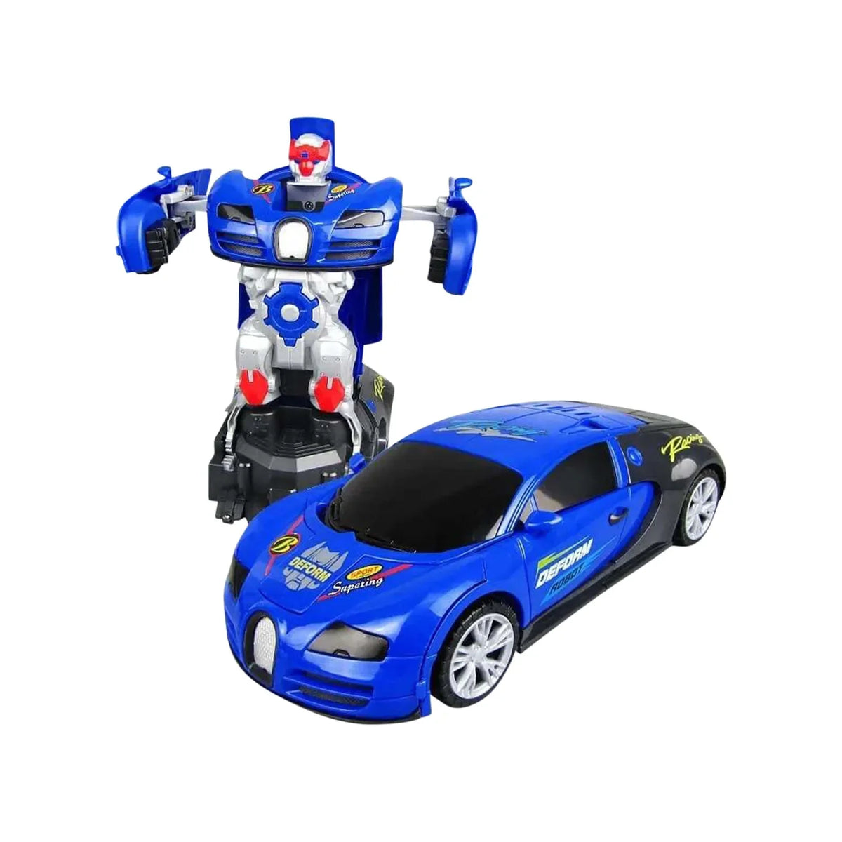 Transformierbares Spielzeugauto mit Lichtern und Musik – Militär-Tank für Kinder