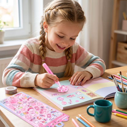 3D-Pfoten-Sticker – Niedliche weiche Puffy-Sticker für Kinder