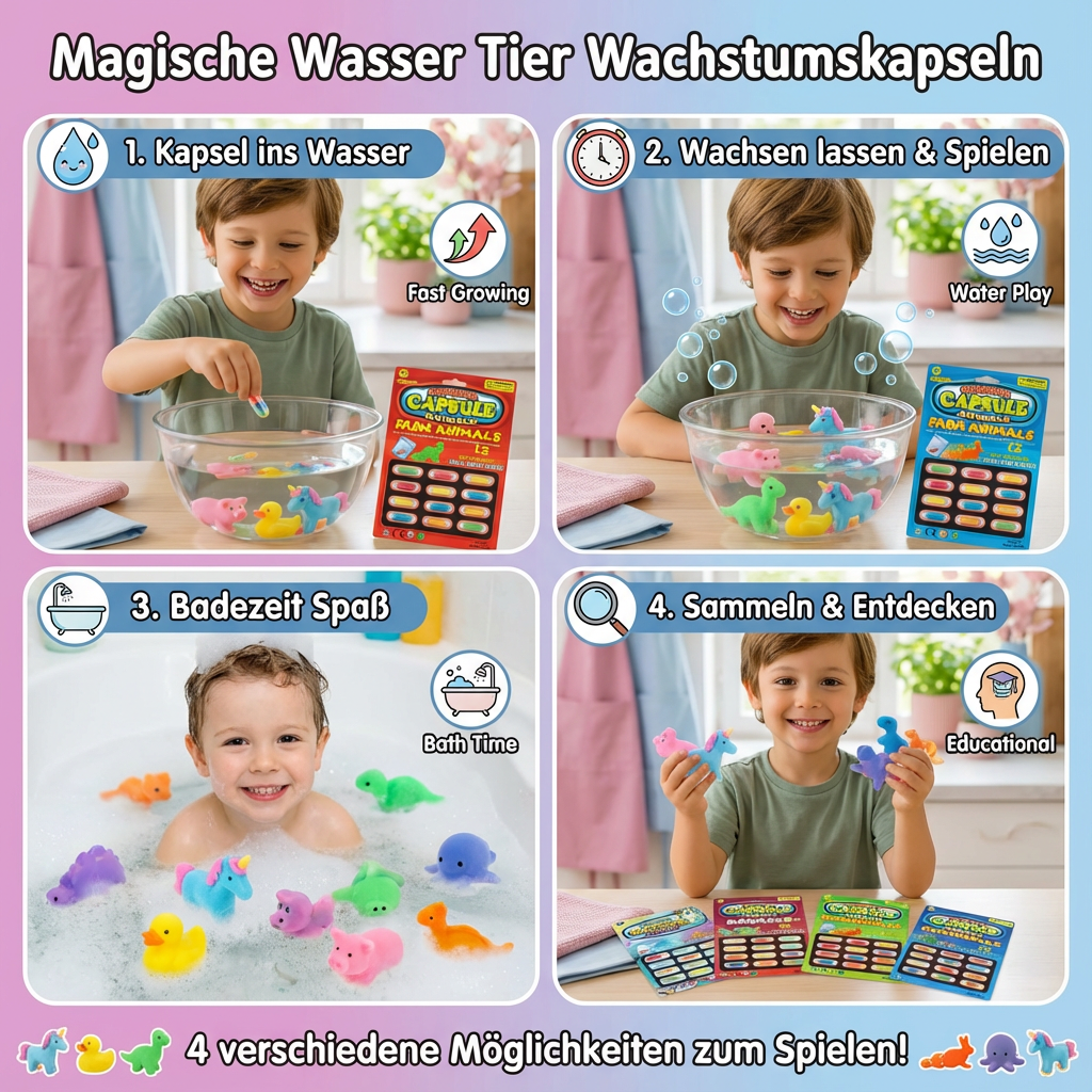 Magische Wasser Tier Wachstumskapseln