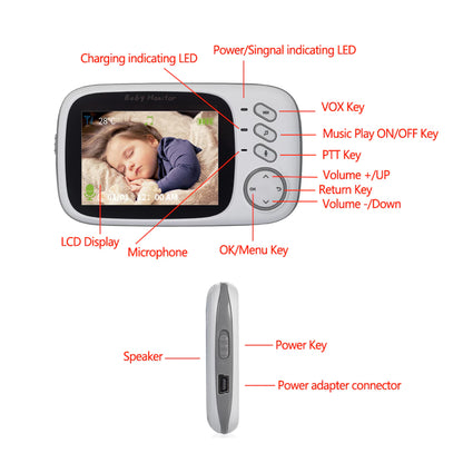 Babyphone mit Nachtsicht und Schlafliedern
