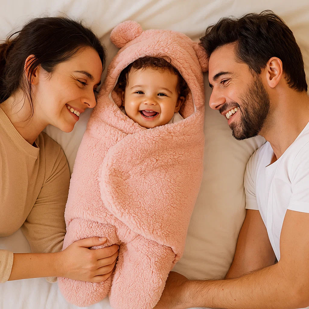 Baby Decke und Schlafanzug im Bärendesign