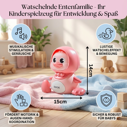 Watschelnde Entenfamilie Kinder Spielzeug