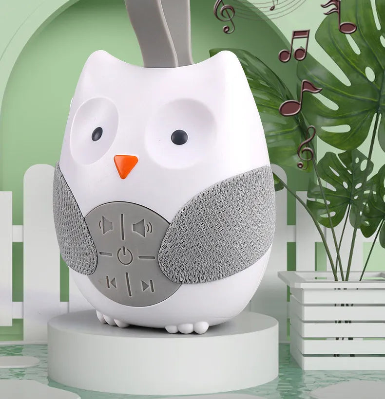 Einschlafhilfe Eule mit Musik & Geräuschen – Tragbarer Soundmaschine für Babys