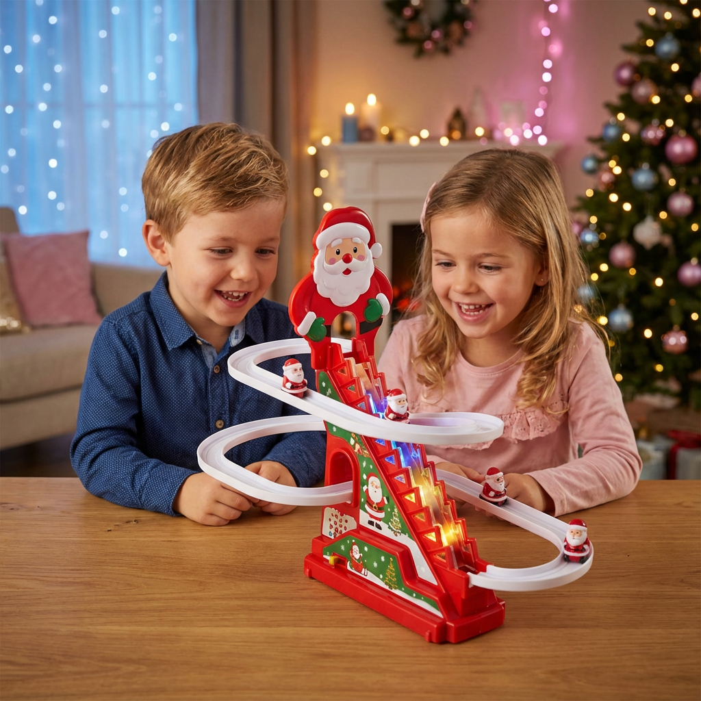 Weihnachtsmann Rutsche Achterbahn Spaß
