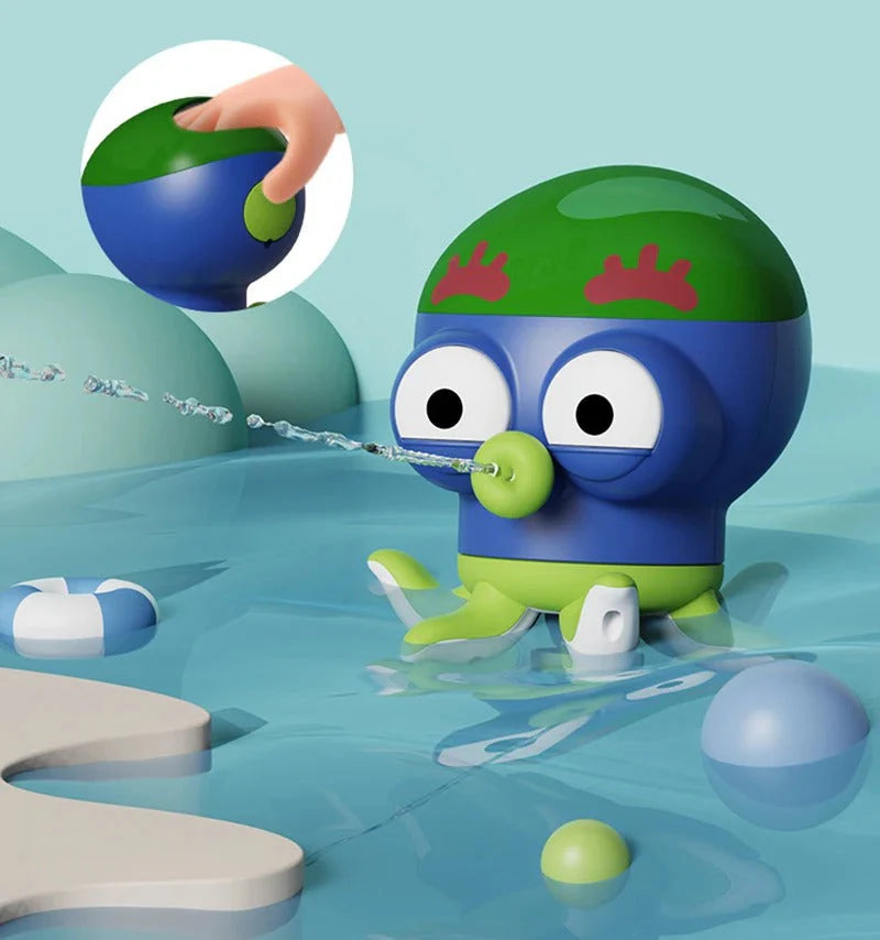 Unterwasserabenteuer Oktopus Wasserspielzeug für Kinder – Spritziges Spielzeug für den Pool