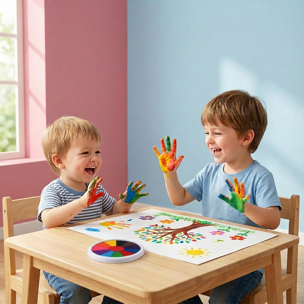 Fingerfarben Zeichenset für Kinder