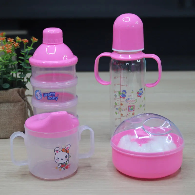 Baby Flaschen Set mit Tragetasche – Praktisches Aufbewahrungsset für Flaschen, Becher und Zubehör