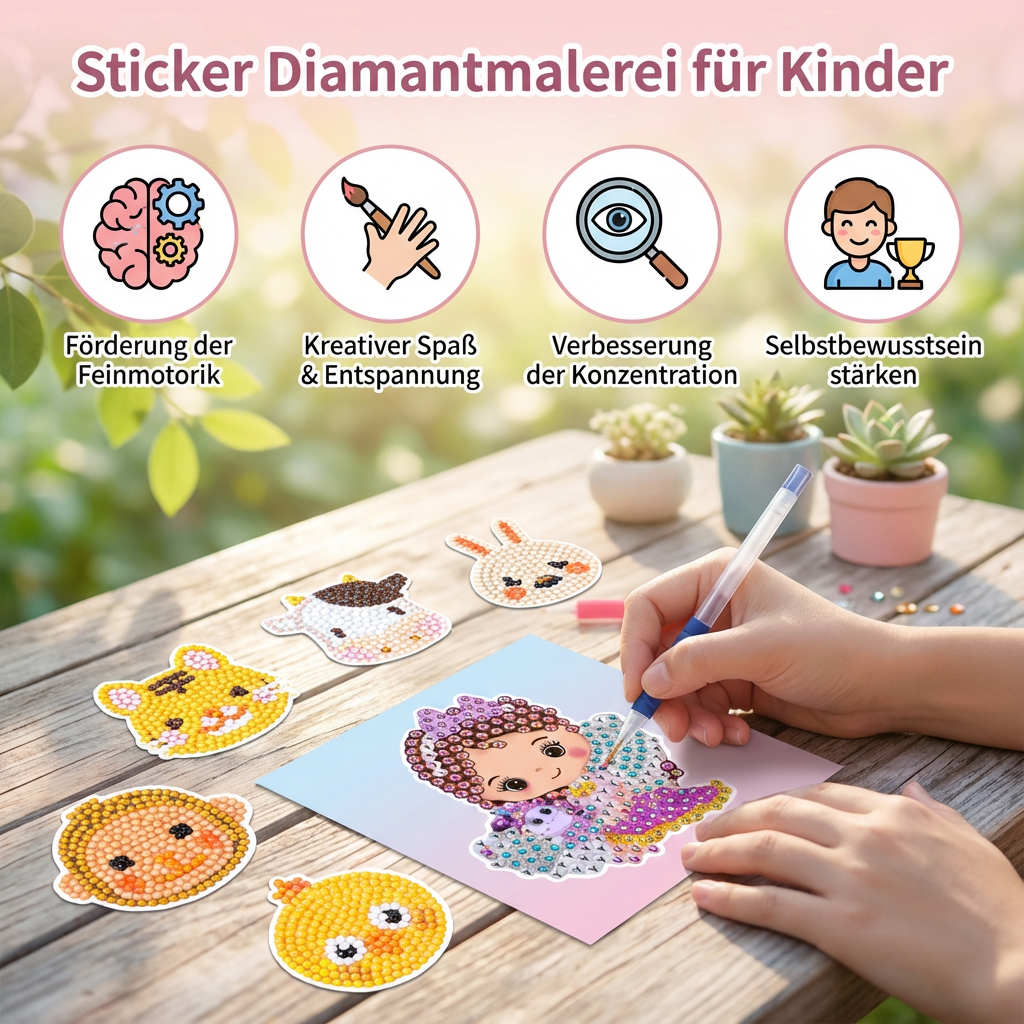 Sticker Diamantmalerei für Kinder