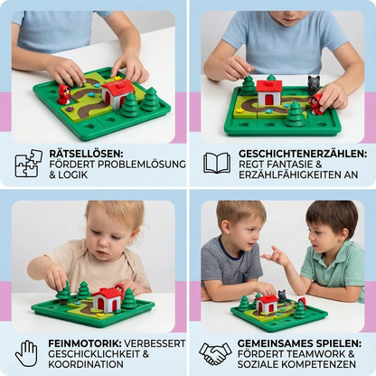 Montessori Rotkäpchen Puzzle und Geschicklichkeitsspiel