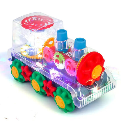 Tanzende und Leuchtende Musik Dampflokomotive