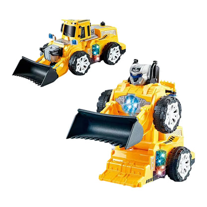 Transformierbares Spielzeugauto mit Lichtern und Musik – Militär-Tank für Kinder