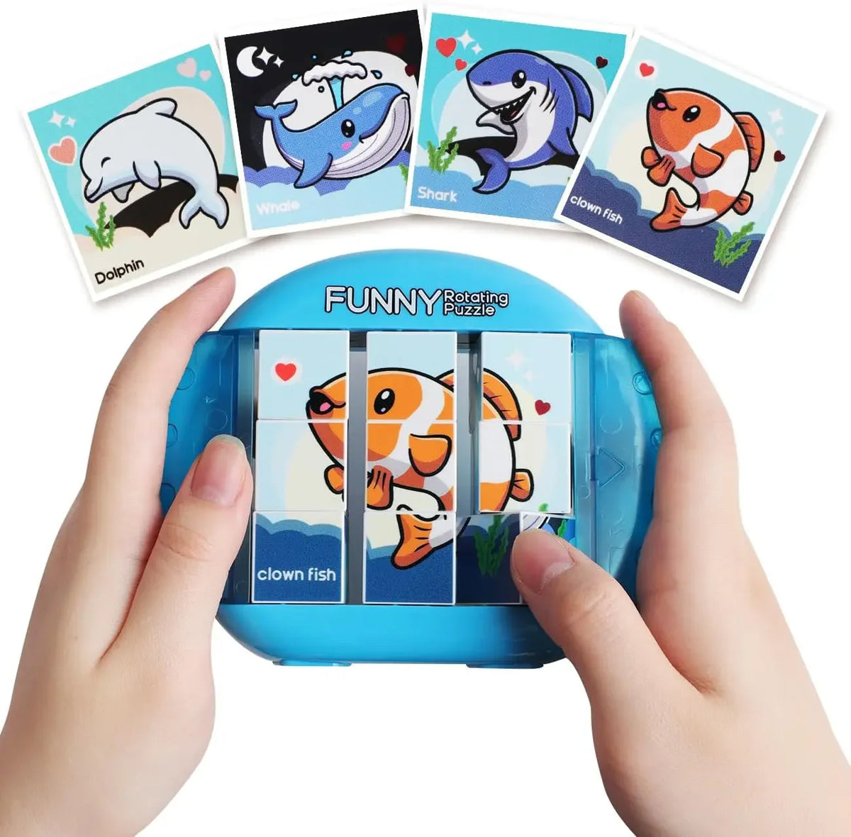 Endloser Puzzlespaß – Drehpuzzle für Kinder mit Tieren