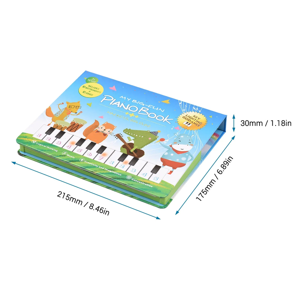Magische Musik – Kinder-Klavierbuch mit Lichtern und Liedern