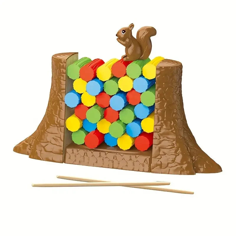 Lassen Sie das Eichhörnchen nicht umkippen – Spannendes Balance-Brettspiel für Kinder